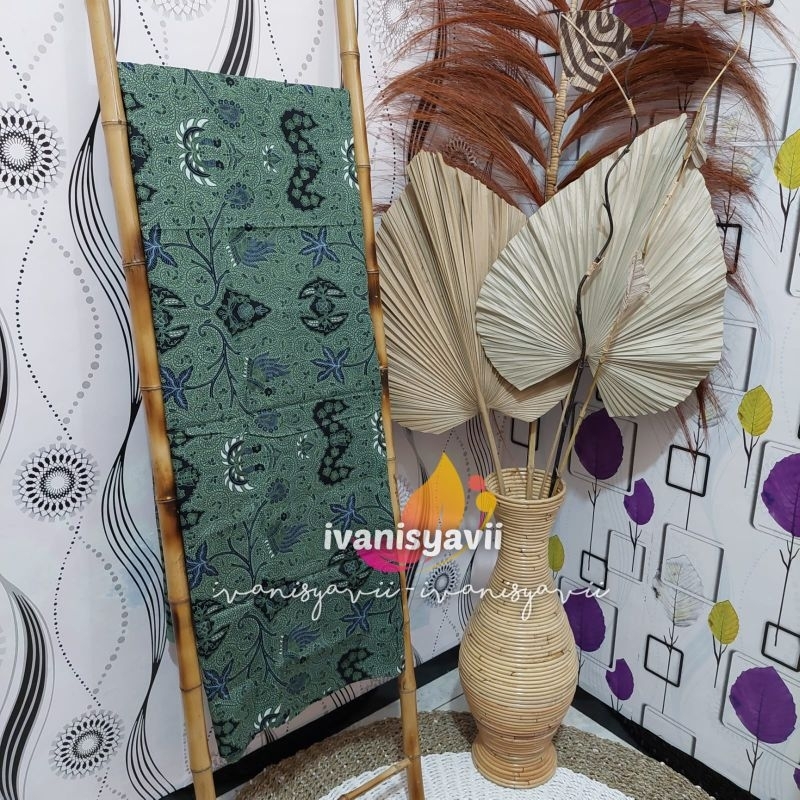 Jarik Instan / Bahan Premium - Motif Wahyu Tumurun Hijau