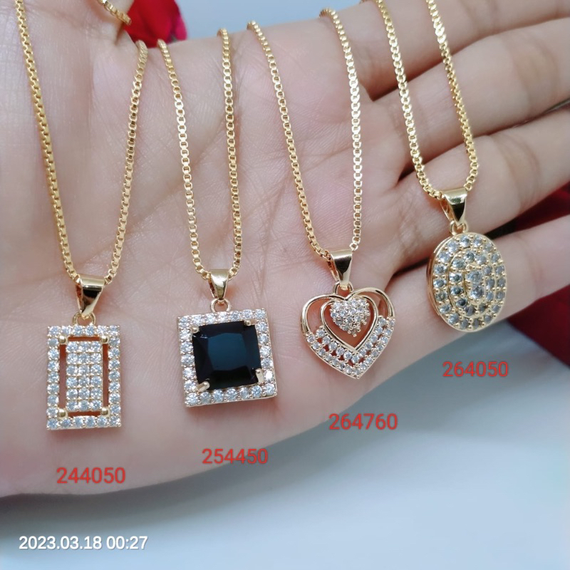 kalung mata perhiasan Titanium Xuping Tembaga Rodium perhiasan lapis emas 18 24 karat