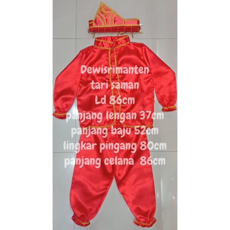 Baju tari saman anak