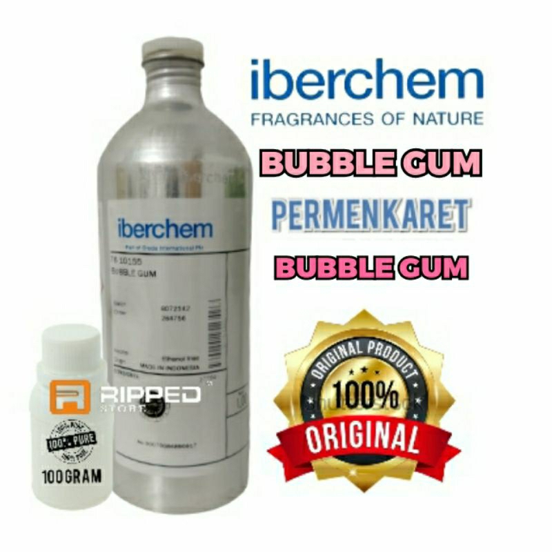 (100 ML) BIBIT PARFUM MURNI BUBBLE GUM BY IBERCHEM ORIGINAL