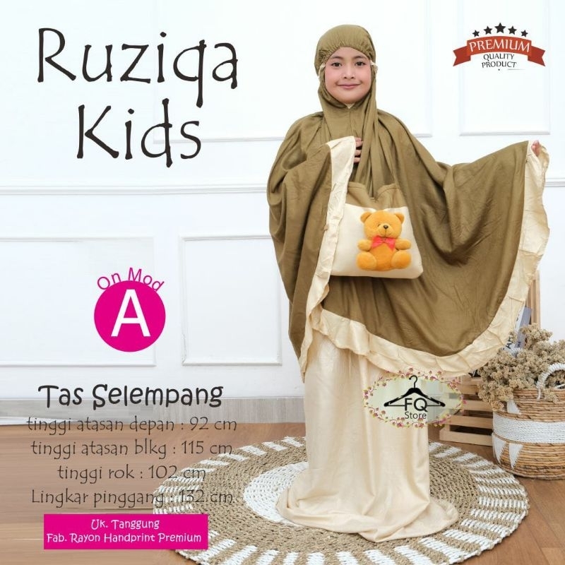 MUKENA RUZIQA KIDS RAYON PREMIUM