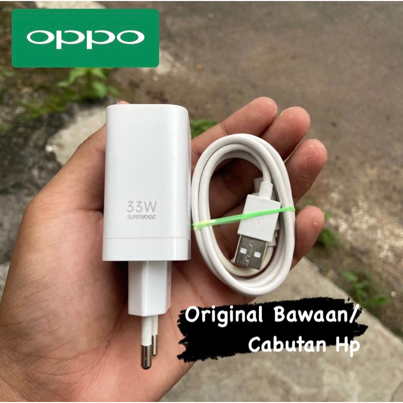 Charger Original 100% Cabutan Hp Oppo 33W SuperVooc Reno 7 Reno 8 A96