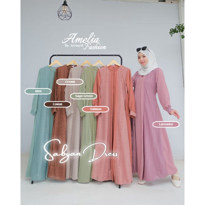 Gamis Sabyan by Amelia | Gamis Brukat by Amelia