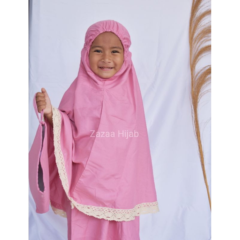 Mukenah Anak Katun Polos