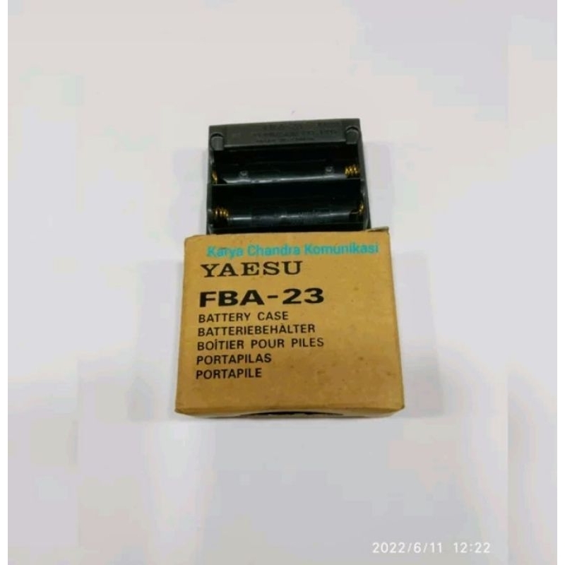 BATERAI CASE KOTAK BATERAI HT YAESU VX-5R VX-6R VX-7R FBA-23 ORIGINAL