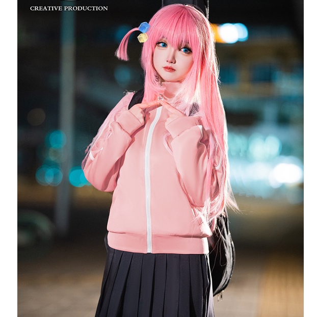 [READY STOCK] Creative Production -  Bocchi - Bochi The Rock costume - Hitori Gotoh cosplay - Gotoh 