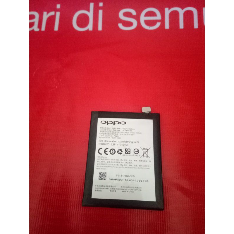 Baterai bekas Oppo Neo 5