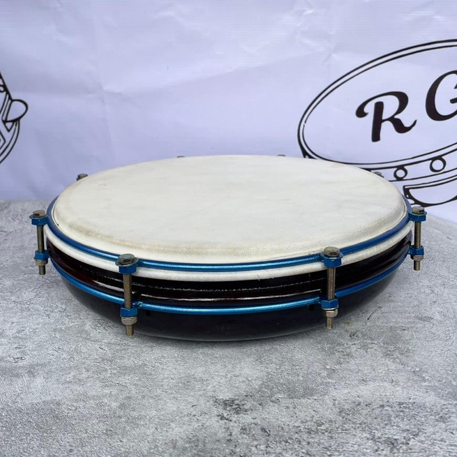 Rebana Hadroh Standart Kayu Mangga Satu Set Bas Banjari 35 cm