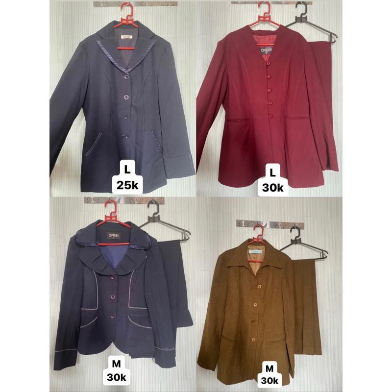 preloved blazer one set