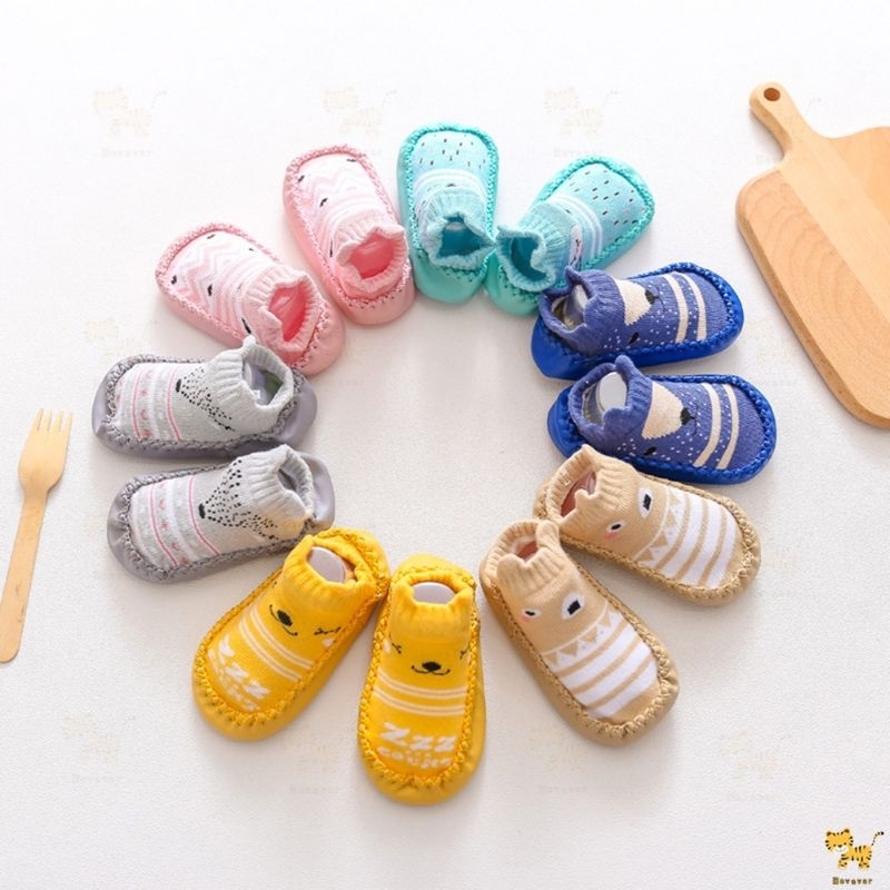Sepatu Karakter Anak Bayi - Baby Prewalker Shoes Socks Anti Slip Kaos Kaki Anak Bayi