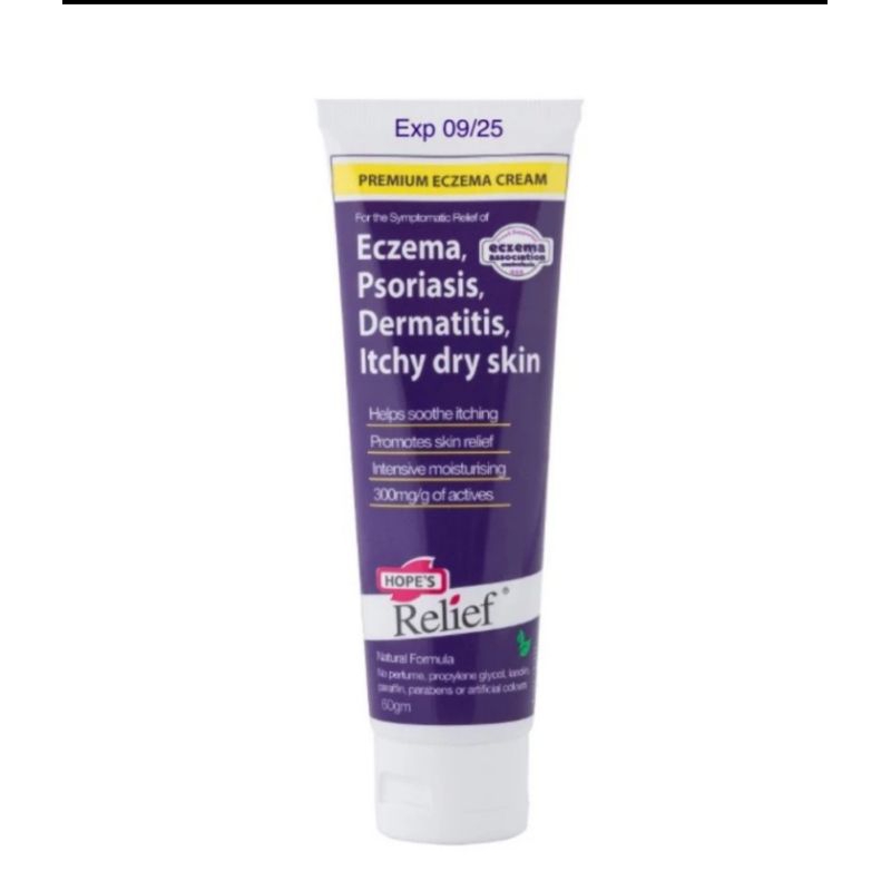 Hope’s Relief Cream for Eczema Psoriasis Dermatitis itchy Dry Skin 60gr