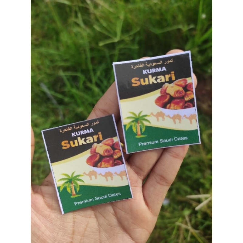 

stiker kurma sukari bisa req sesuai keinginan isi 100lmbr