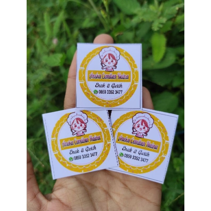

stiker logo makanan / jualan/olshop isi 105lembar