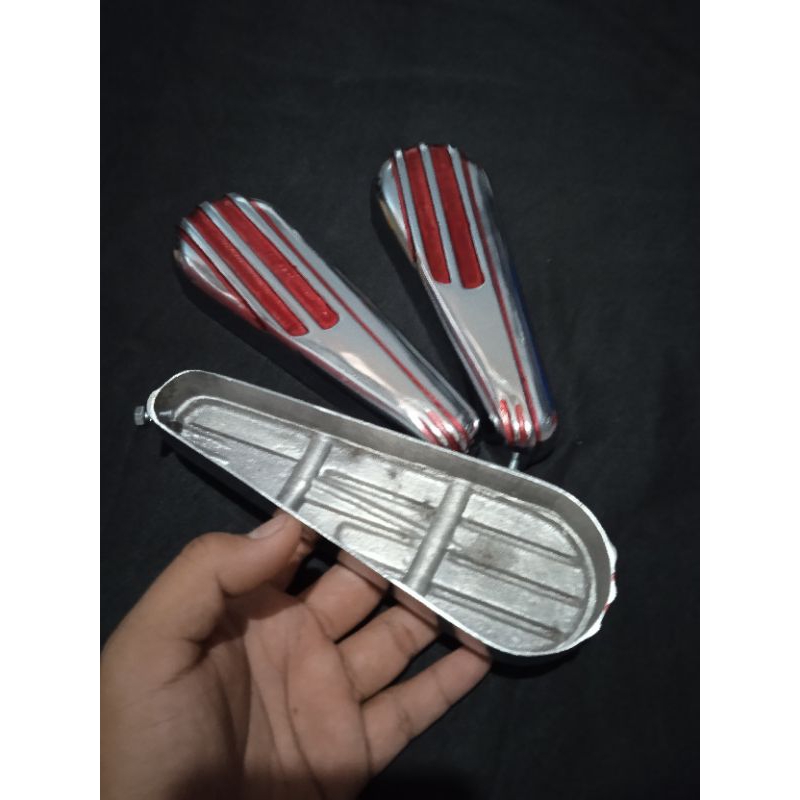 Tutup cover fork model ulma vigano merah chrome tebel vnb vna vbb dsb detail original