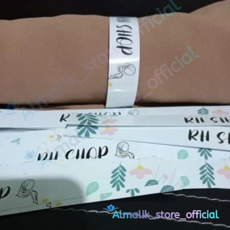 

[ Free Perekat ] Roll hijab label custom murah bahan glossy