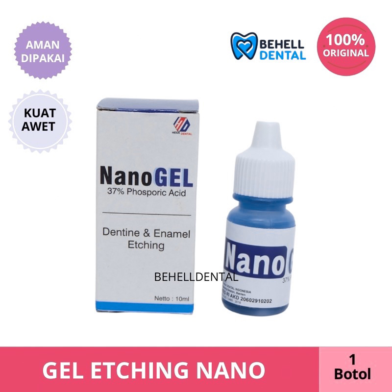 GEL ETCHING NANO 10ML 10 ML / ETSA / ETCHANT / ETCHAN LEM BEHEL Cairan Biru Gel Ortho Force Orthobonding