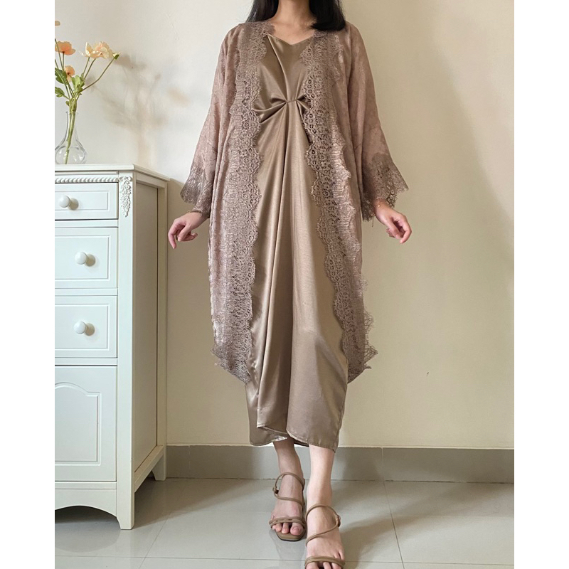 outer batik viscose lace / outer batik viskos renda By Lovintowear - baju kondangan