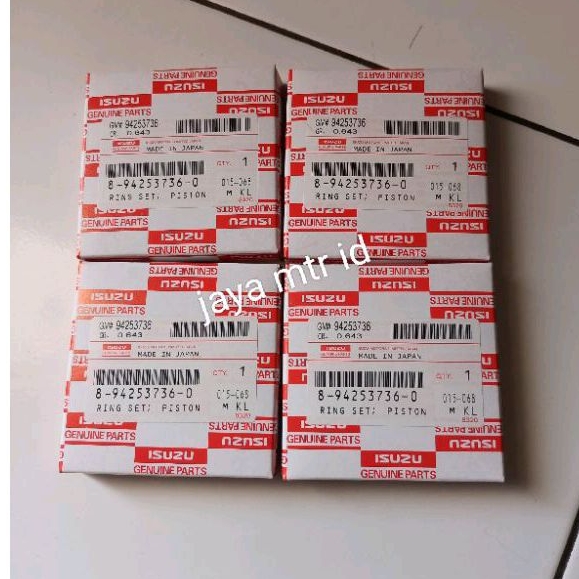 Ring seher isuzu panther 2.3 cc /C223 harga per set 4pcs