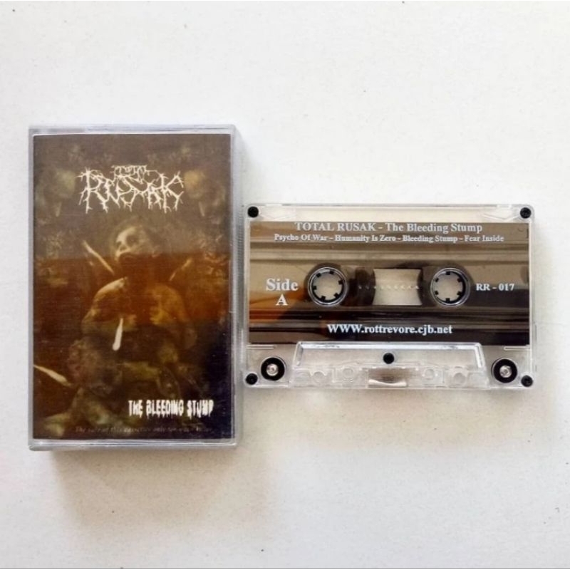 USED Total Rusak - The Bleeding Stump (Kaset Tape Pita)