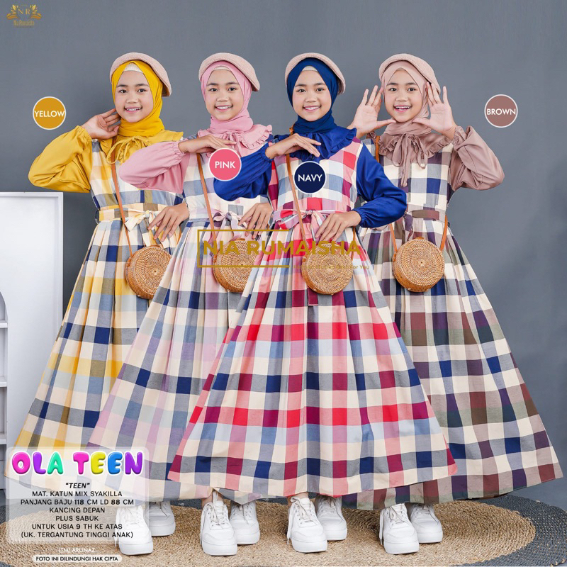 GAMIS ANAK OVERALL OLA by Nia rumaisha
