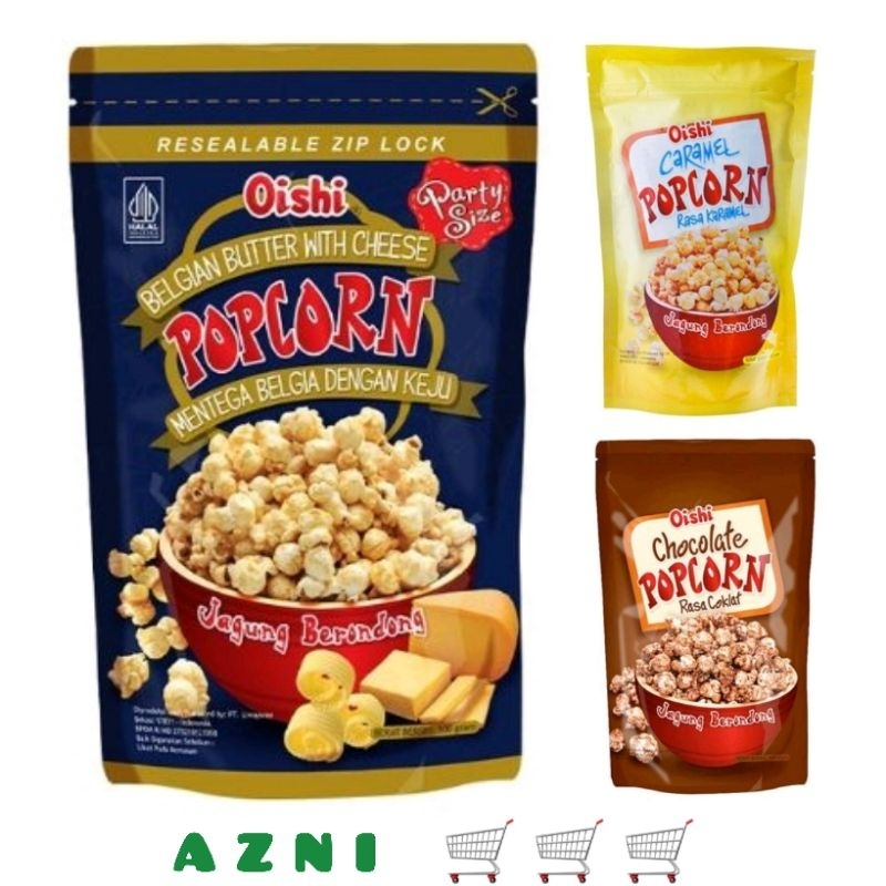 

Oishi Popcorn 100gr - Karamel/ Coklat/ Belgian Butter/ All Varian