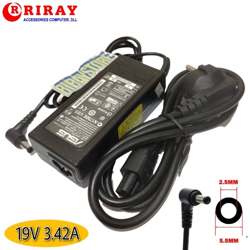 Adaptor Charger Asus Type A46C A46CB A46CM A46 K46CA K46CB K46CM 3.42A ORIGINAL