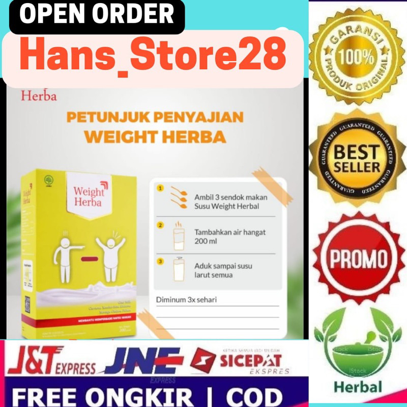 

Promo 2Box Weight Herba Dari Etawa Serta Daun Kelor Untuk menambah nafsu makan dan menggemukkan Badan