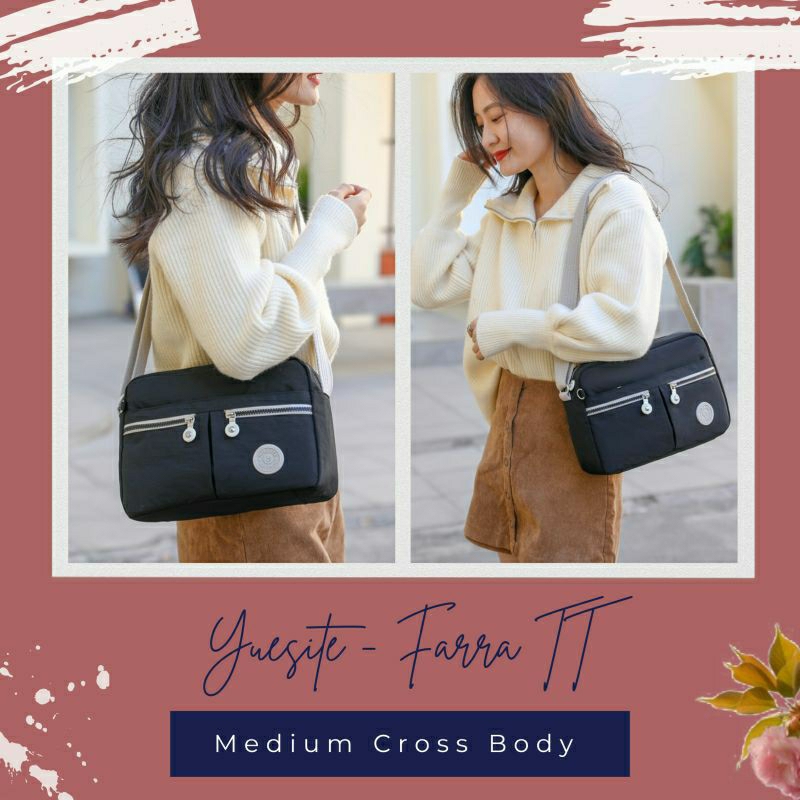 YUESITE FARRA TAS SELEMPANG CEWEK IMPORT KEKINIAN CROSSBODY LARGE