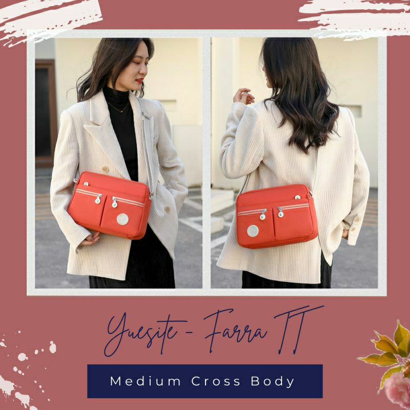 YUESITE FARRA TAS SELEMPANG CEWEK IMPORT KEKINIAN CROSSBODY LARGE