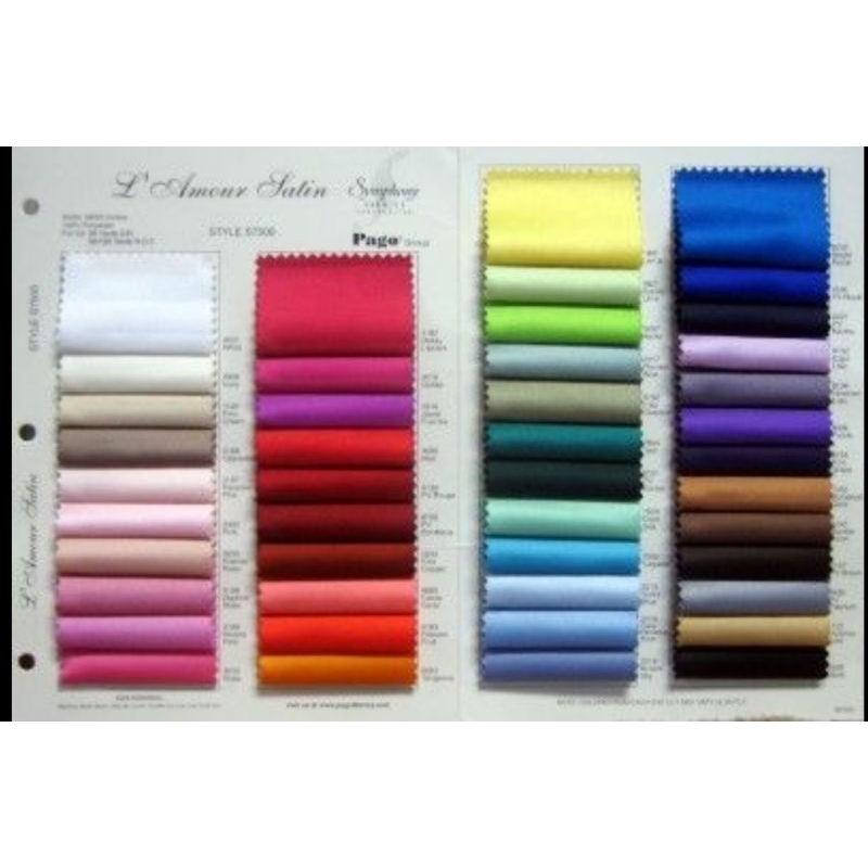 KAIN SATIN BRIDAL POLOS BIDANG 1,5m