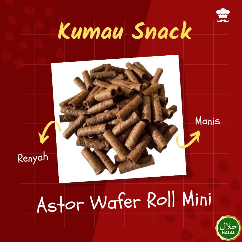 

Wafer Roll Stick Cokelat 200 gr | Kumau Snack | COD Free Ongkir Bandung Cimahi