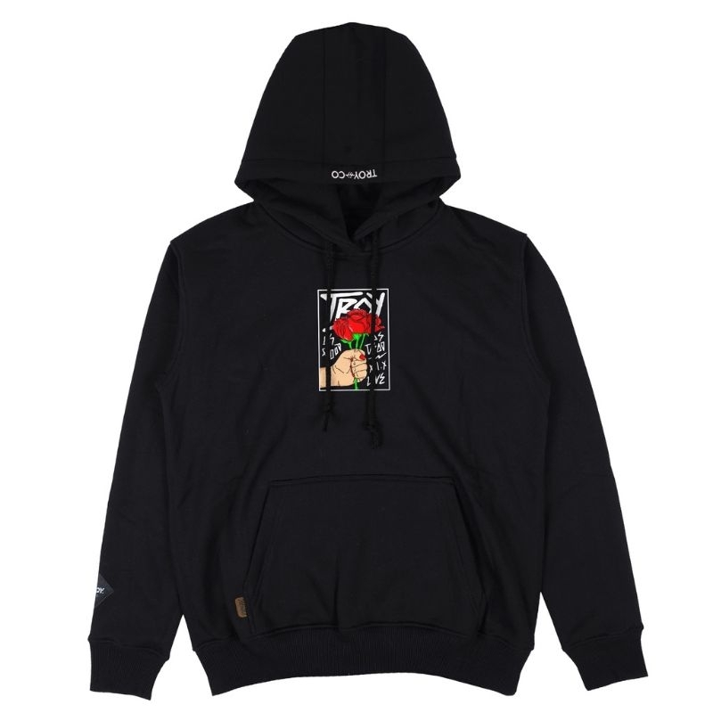 HOODIE TROY COMPANY BLACK KH 263