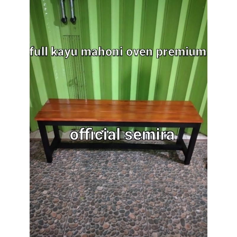 kayu mahoni oven/bangku panjang jari2/bangku taman/bangku murah/kursi murah/kursi taman/kursi indust