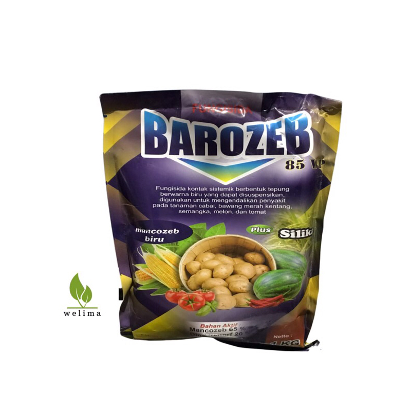 Fungisida Barozeb Mankozeb Biru Plus Dimetomorph plus silika 1Kg