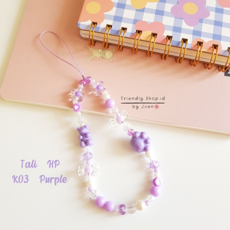 Gantungan Hp - K03 / Phone Strap Bear / Paw / Tali Hp / Phone Charm / aksesories Hp