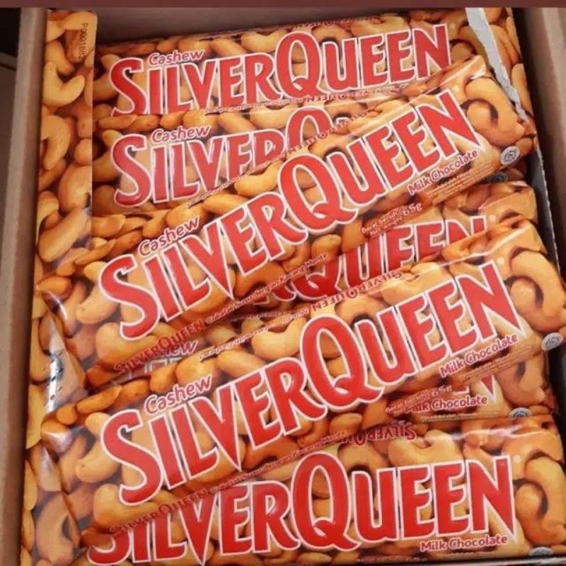 

Silverqueen cashew 58gr coklat Silverqueen milk fresh exp setahun