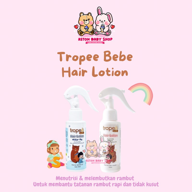 Tropee Bebe Hair Lotion Original &amp; Winter Sky 100 ml
