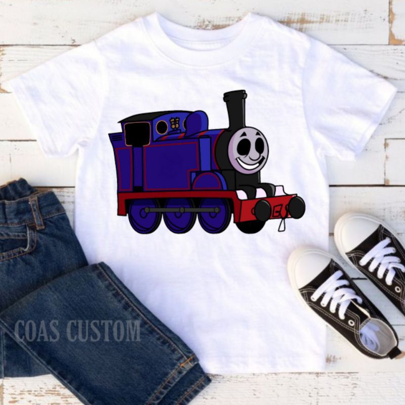 Kaos thomas exe baju anak free cetak nama