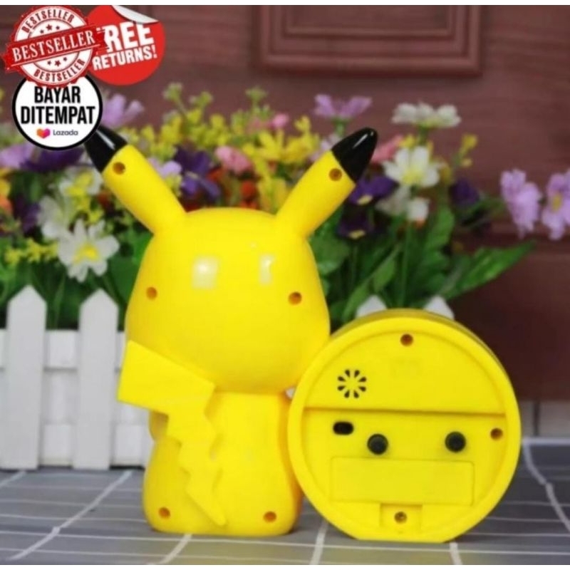 Jam Weker Meja // Jam Alarm Karakter // Jam Alarm Clock Kado Unik Lucu Karakter Pikachu