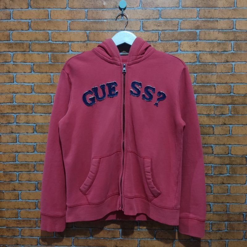 Hoodie Zipper Guess