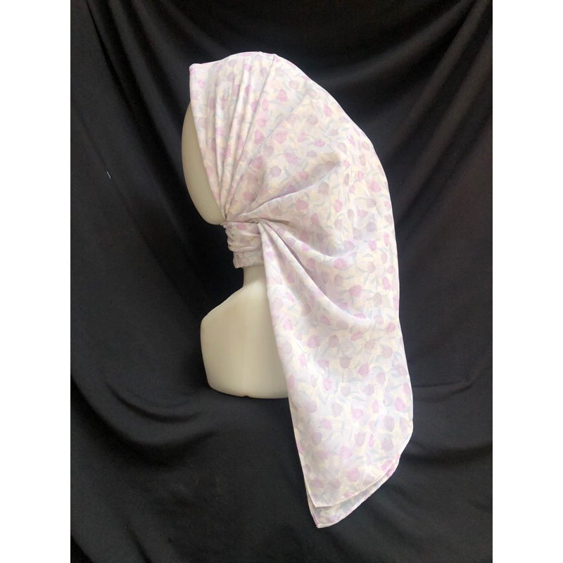 TULIP SEGIEMPAT viney polycotton potton fine kerudung jilbab hijab segiempat jahit tepi rapi GYNDA HIJAB