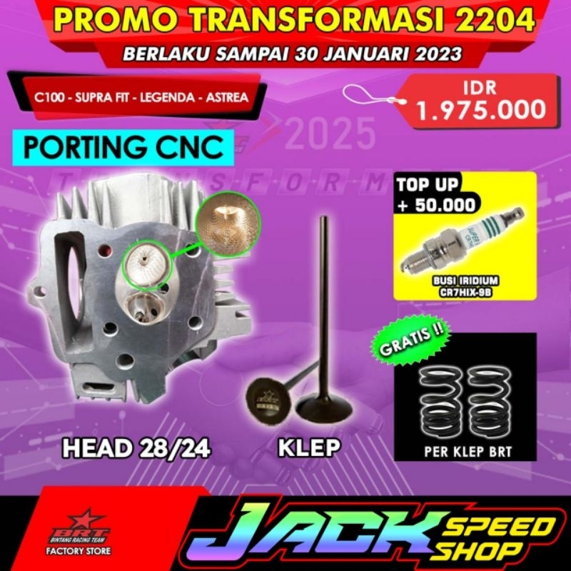 HEAD BRT SUPRA 100 X FIT GRAND ASTREA LEGENDA PRIMA WIN REVO C70 C100 28 24 28/24 SILINDER CYLINDER 