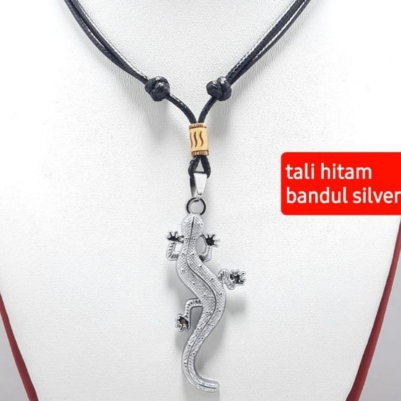 4s Grosir Solo || KALUNG TALI HITAM KOREA BANDUL CICAK/TOKEK TITANIUM AKSESORIS FASHION PRIA&amp;WANITA