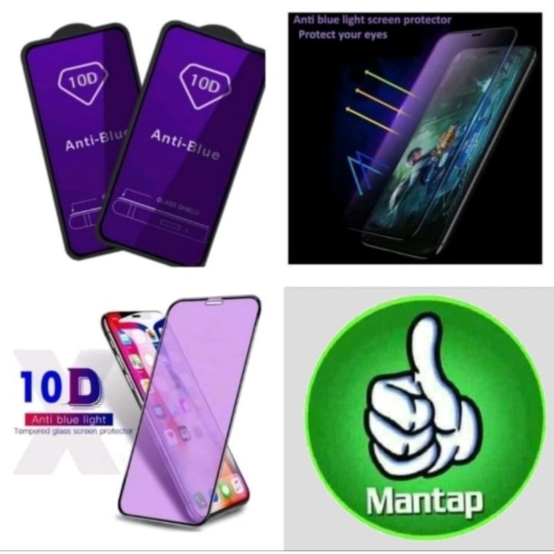 Tempered Glass Anti Blue Light Vivo Infinix Realme ★★★★★★