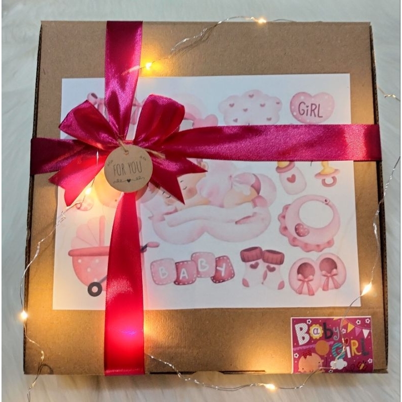 kado bayi  girl dan baby boy hampers gift box