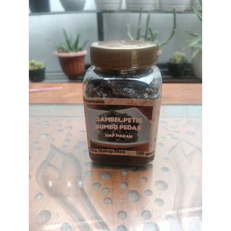 

Sambel petis bumbu pedas 250 gram siap makan
