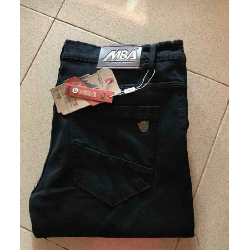 CELA JEANS PRIA  SLIMFIT JEANS CELANA PANJANG HITAM STREET MELAR