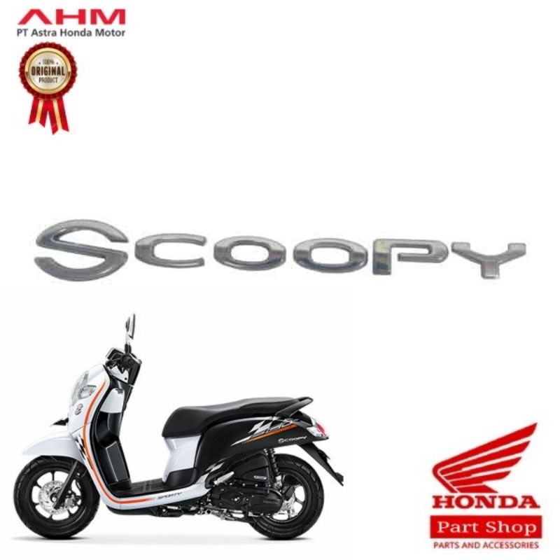Emblem Logo Timbul Scoopy eSP New K93 2017 2020 Original