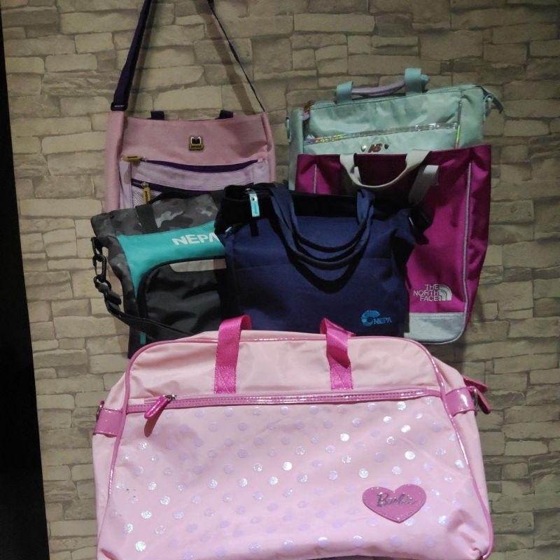 NEPA, TNF, Pancoat, New Balance, Barbie tas selempang, hand bag