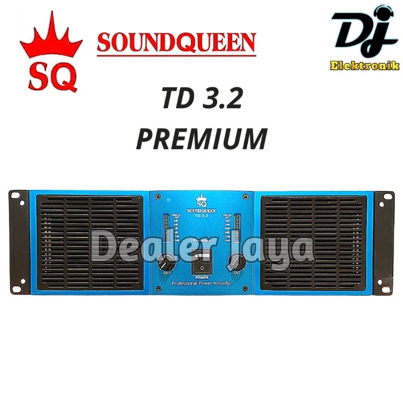 Power Amplifier Soundqueen TD 3.2 / TD3.2 PREMIUM - 2 channel
